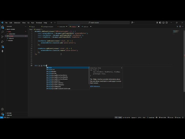 Animated Button using HTML, CSS & JavaScript | Start & Stop Animation Feature