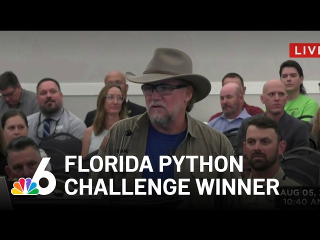2026 Florida python challenge winner removed 96 snakes