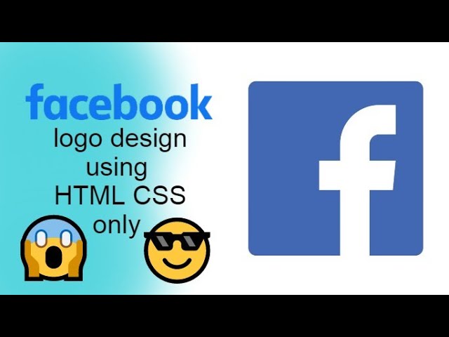 Facebook Logo Design using HTML and CSS only. JUST IN 3 MINUTES