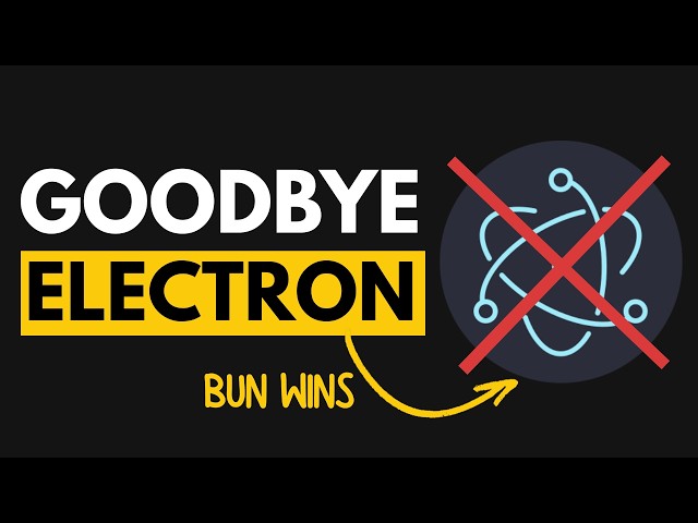Electrobun: No Node, No Chromium, Just Pure Bun Performance
