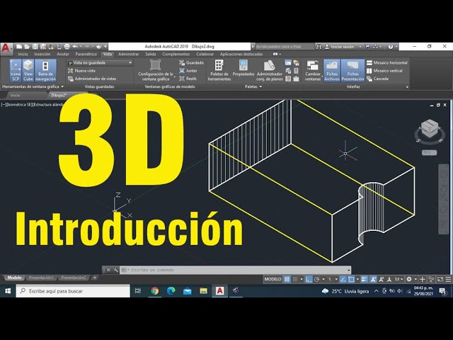 3D Drawing in AutoCAD 2019: First Steps