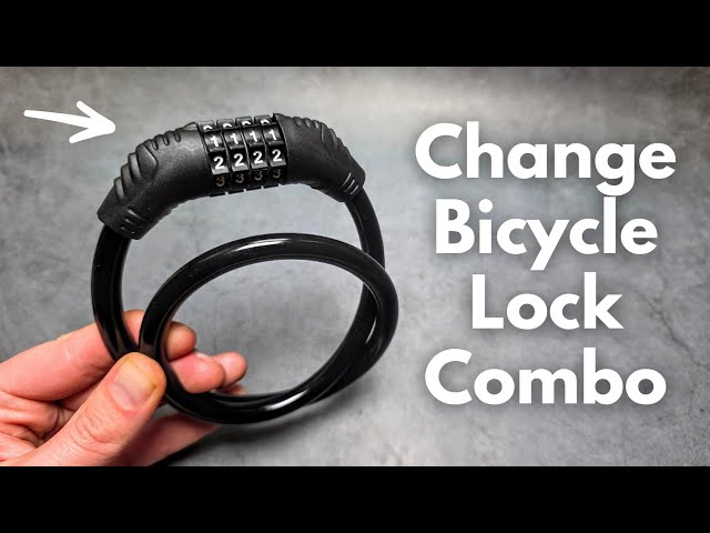 How to Change Bicycle Lock Combination - Reset Code of Bike Cable Lock