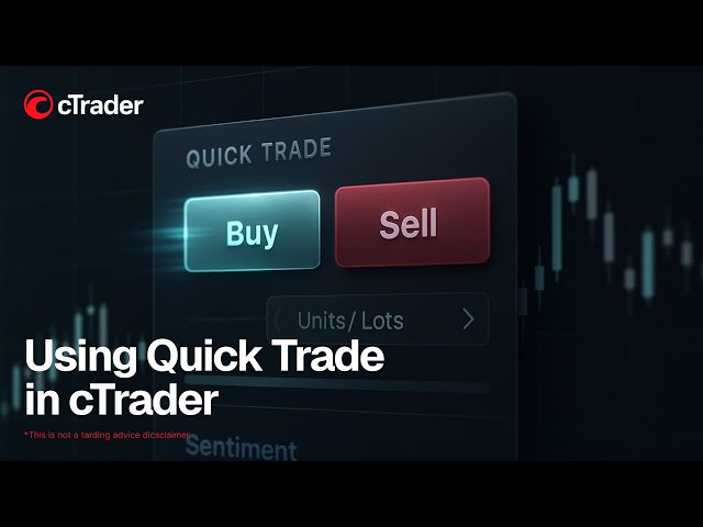 Using Quick Trade in cTrader