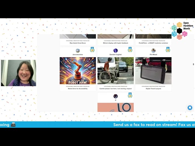 24 Hour Membership Drive Show & Tell:  Jinger Zeng - Hackster + "future fabrics"