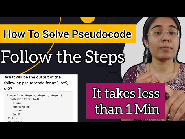 How to solve Pseudocode Question | Pseudocode questions practice | What is Pseudo code | Pseudo Code