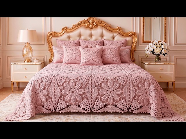 Beautiful and Easy Crochet Bedspread to Decorate Your Room Tutorial
