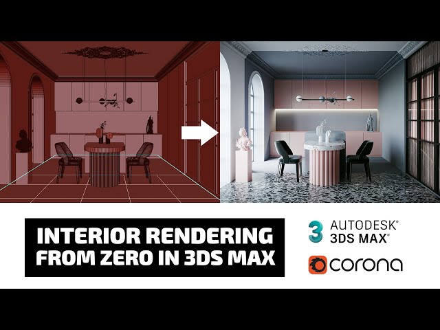 3d Max - Kitchen rendering tutorial [Modeling, Lighting, Materials]