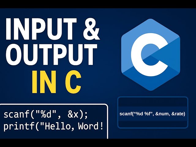 Input and Output in C Programming | scanf() & printf() Explained shortly
