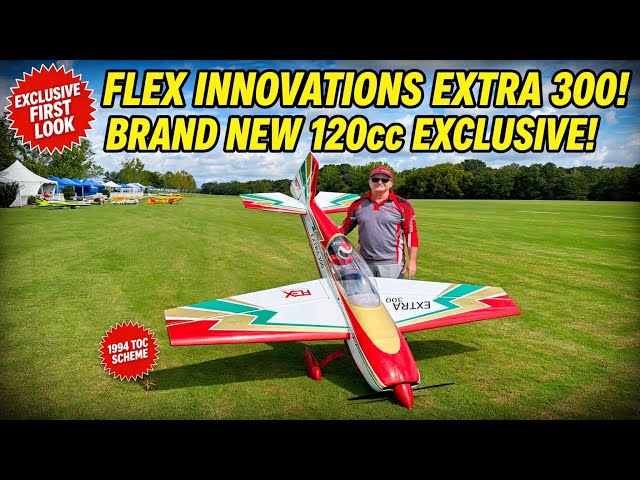EXCLUSIVA de Plane Fun RC!!! Flex Innovations 120cc Extra 300 con el diseño ‘94 TOC en Nall In th...