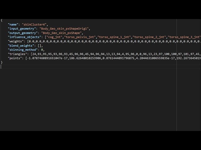 maya_skin_api: A Python Module for Maya Skinning Data
