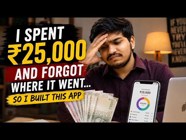 I Couldn't Track My Expenses... So I Built My Own App 🔥 | Java Project