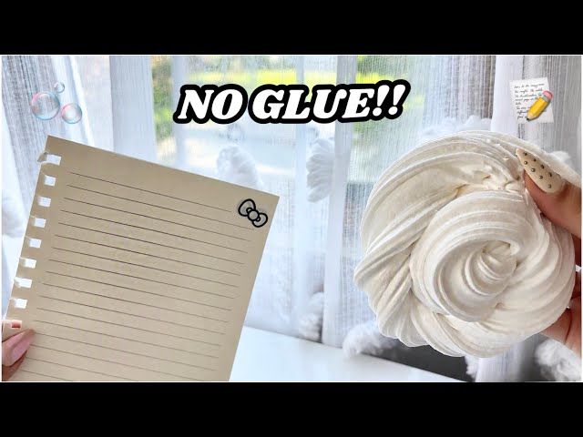 PAPER SLIME!! 📝🫧🤭 NO GLUE EASY Paper Slime Recipe!! (No Glue, No Refrigerator, Less Than 5 Minutes)