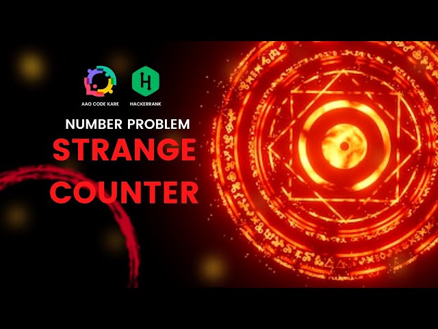 Strange Counter - #hackerrank #strange #number #competitiveprogramming