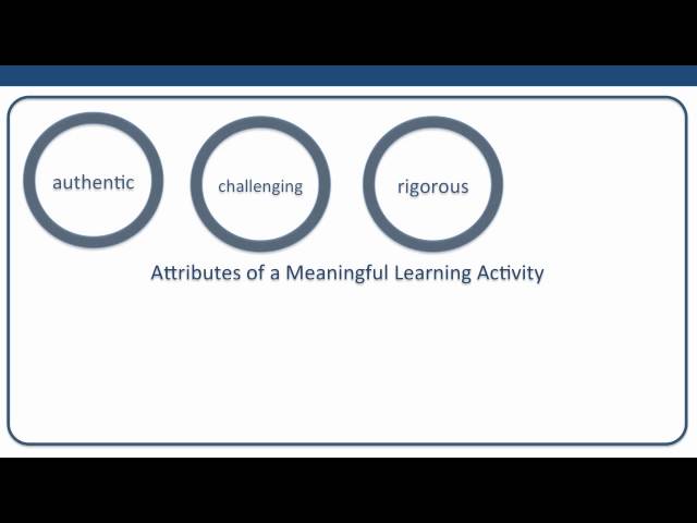 4 - Meaningful Learning Activities