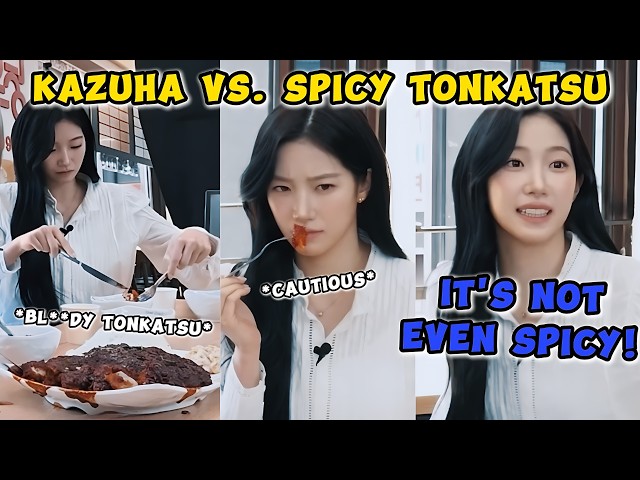 Kazuha is once again put through an intense spicy food challenge (ft. Sakura & Kangnam)