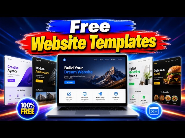How to Build a Stunning Website Using FREE Templates (Beginner Friendly)