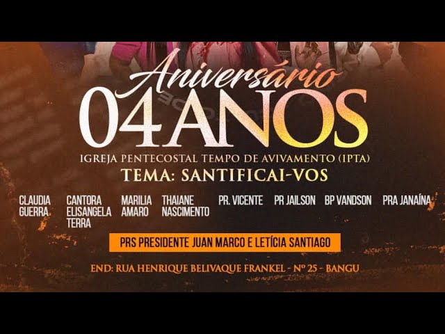 Festividade 4 anos da IPTA, jovens louvando🙌🏻🔥