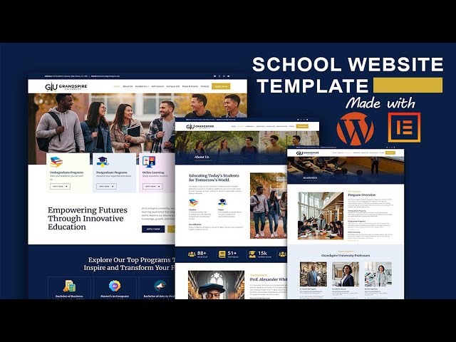 How to Create a University Website Using WordPress & Elementor (FREE Full Tutorial)