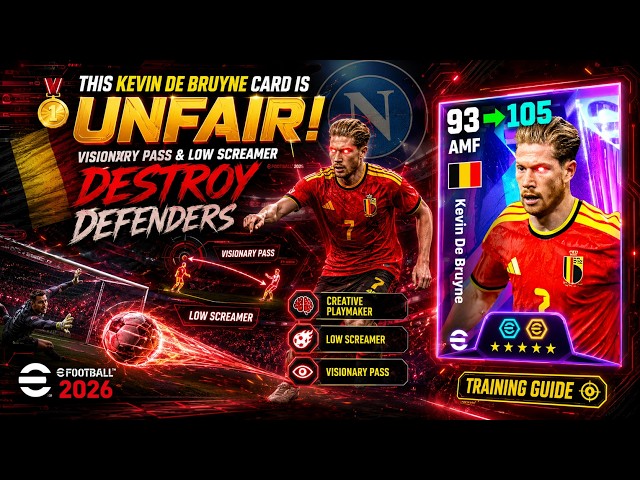 🥇This Kevin De Bruyne Card is UNFAIR! Visionary Pass & Low Screamer Destroy Defenders eFootball 2026