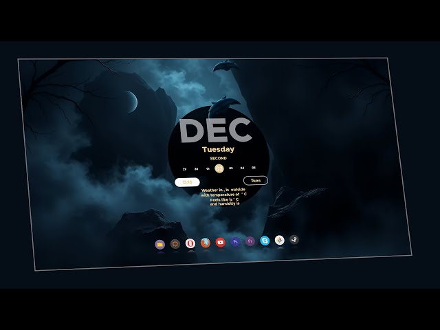 Eclipse-Inspired Desktop for Windows 11 | Rainmeter Setup