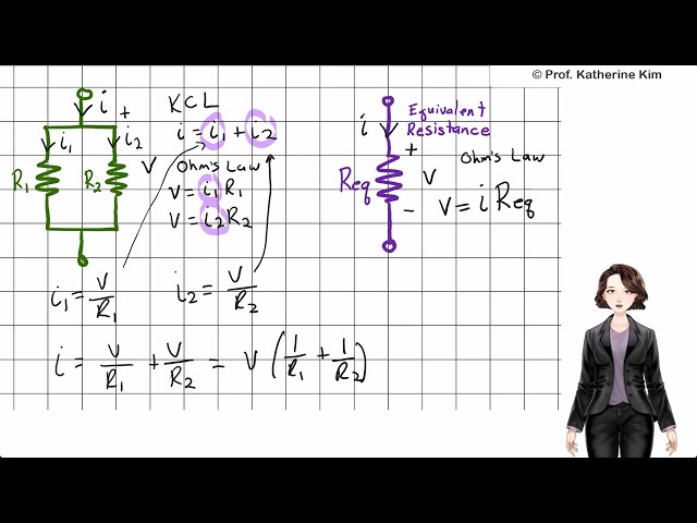 Deriving the Equivalent Resistance of Two Resistors in Parallel