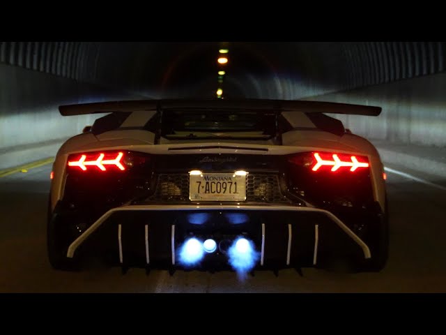 Gintani Aventador SV — Loudest Lamborghini EVER?! (Tunnel Revs & Flybys)