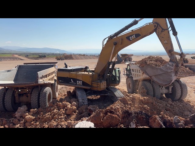 Caterpillar 385C & 777 Dumpers | Massive Factory Foundation Excavation - Sotiriadis/Labrianidis 4k