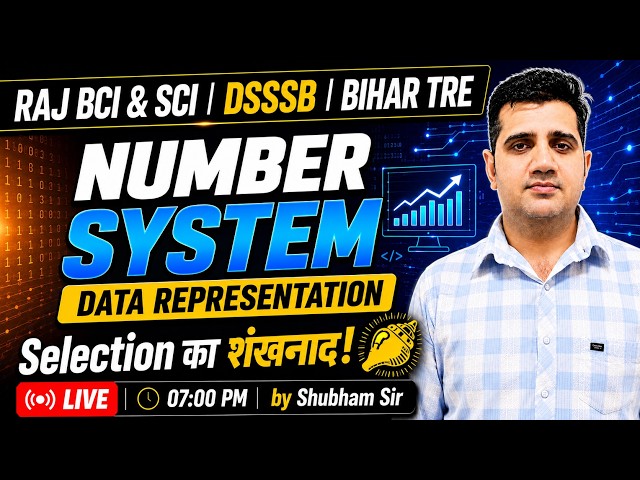 🔥 Number System One Shot Revision | Data Representation | Rajasthan BCI, SCI | DSSSB | Bihar TRE