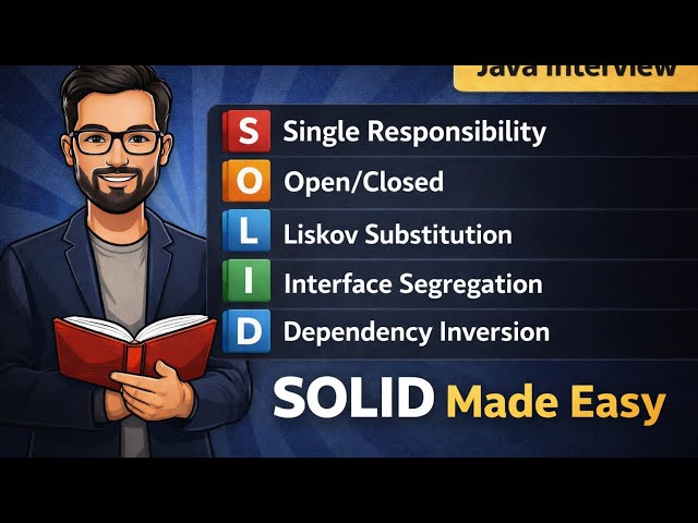 SOLID Principles Explained Simply | Java Design PrinciplesSOLID Principles Finally Explained