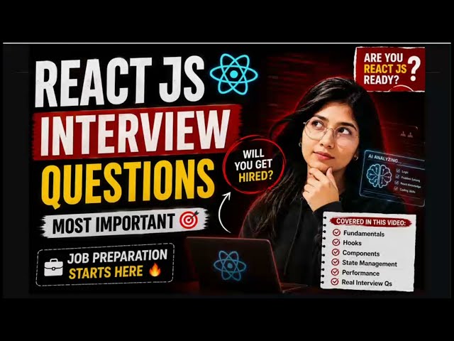 React JS Interview Questions & Answers 🔥 | Part 1 | Fresher to Experienced | Frontend Interview