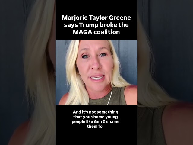 Marjorie Taylor Greene Says TRUMP Broke the MAGA Coalition 😳 #Trump #MTG #MAGA