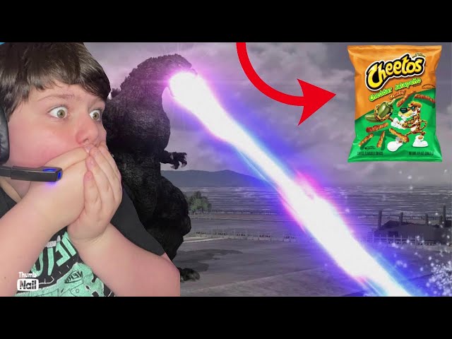 God of Destruction but if I don’t pass the challenge I eat 3 JALAPEÑO CHEETOS!! Godzilla PS4