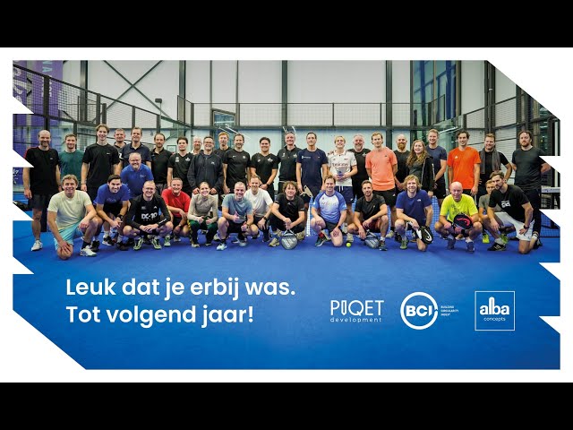 Padelevent Alba Concepts, BCI Gebouw en Piqet Development 2025