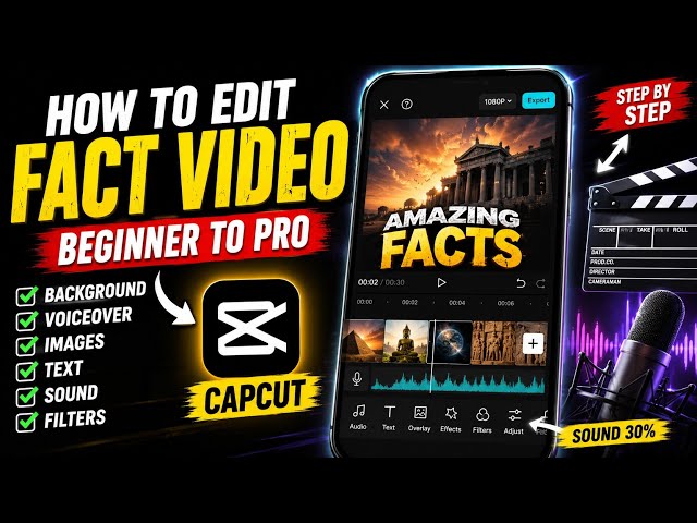 How to Edit Fact Videos Like a Pro (CapCut Tutorial) 🚀