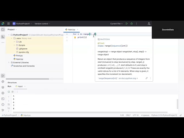 Range function in Python