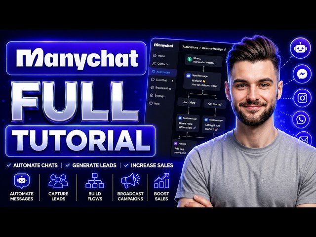 Manychat Full Tutorial for Beginners 2026 (Step by step)
