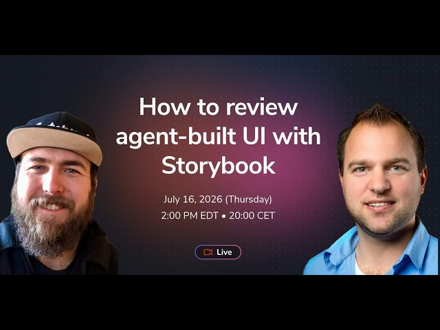 How to review agent-built UI with Storybook