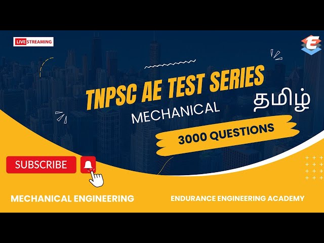 TNPSC AE Test Series Mechanical | Assistant Engineer | Around 3000 Questions | #tnpsc_ces #tnpsc_ae