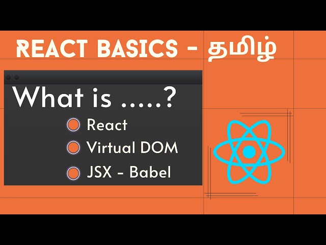 What is React | What is Virtual DOM | What is JSX | What is Babel | React Beginners Tutorial Tamil