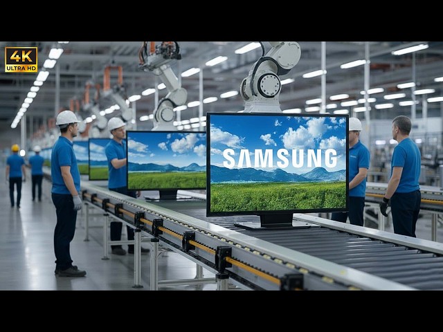 SAMSUNG TV Production Process: Inside the World’s Biggest Samsung TV Factory (Full Process)