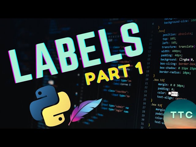 Python Tkinter - Creating Labels and Styling - Part 1