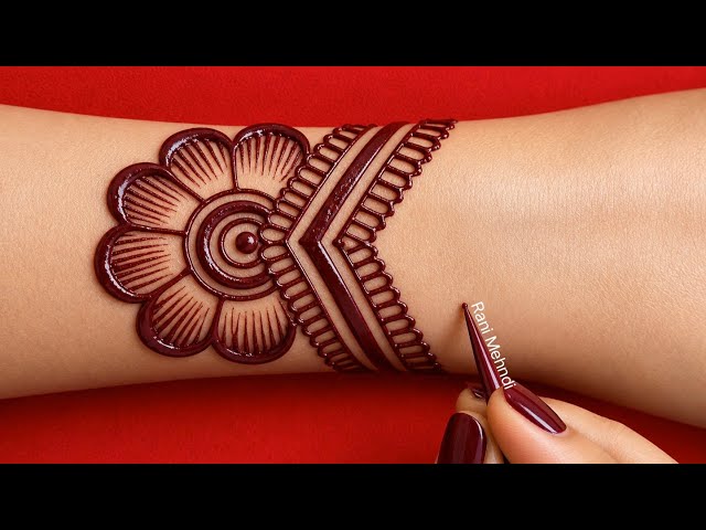 Very stylish mehndi design | Easy mehndi design | Back hand mehndi | Simple mehandi design | Mehandi