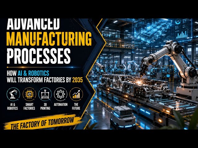 Advanced Manufacturing Processes: How AI & Robotics Will Transform Factories by 2035