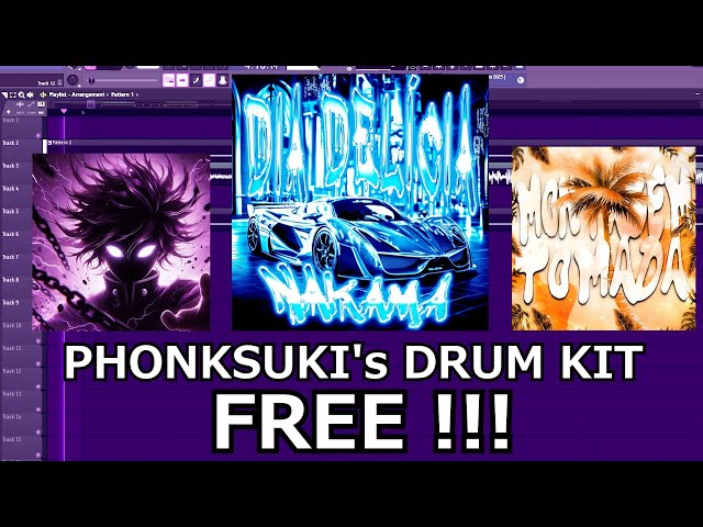 BRAZILIAN FUNK DRUM KIT FREE !!! PHONKSUKI kit