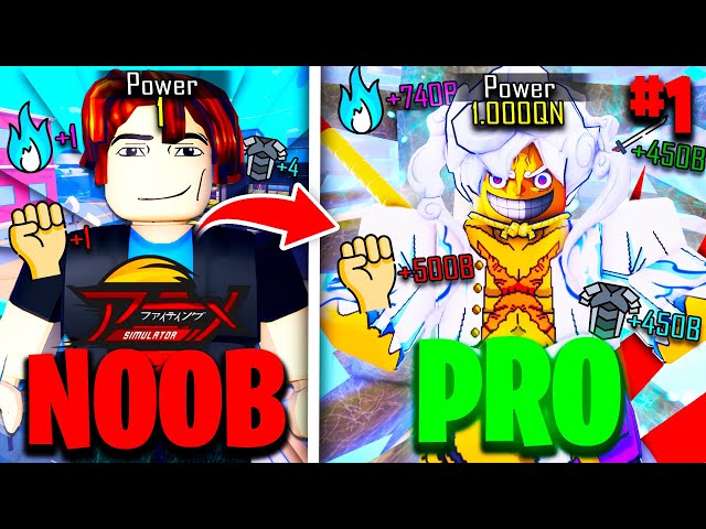 I Went NOOB To PRO In One Video On Anime Fighting Simulator! (Endless)
