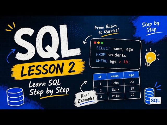 SQL for Beginners | SQL Lesson 2 | Learn SQL Step by Step