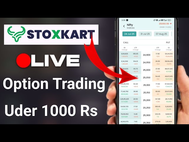 How to do Option Trading in Stoxkart App || Stoxkart App Live Trading ||