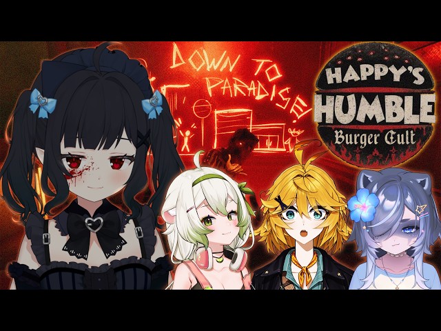 【HAPPY'S HUMBLE BURGER CULT】Even cults want a good burger【Maid Mint Fantôme】