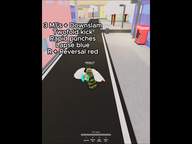 quick and easy gojo combo  #roblox #jujutsukaisenroblox