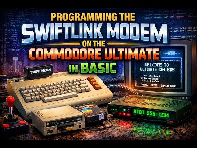 Programming the Swiftlink MODEM on the Commodore Ultimate 64.